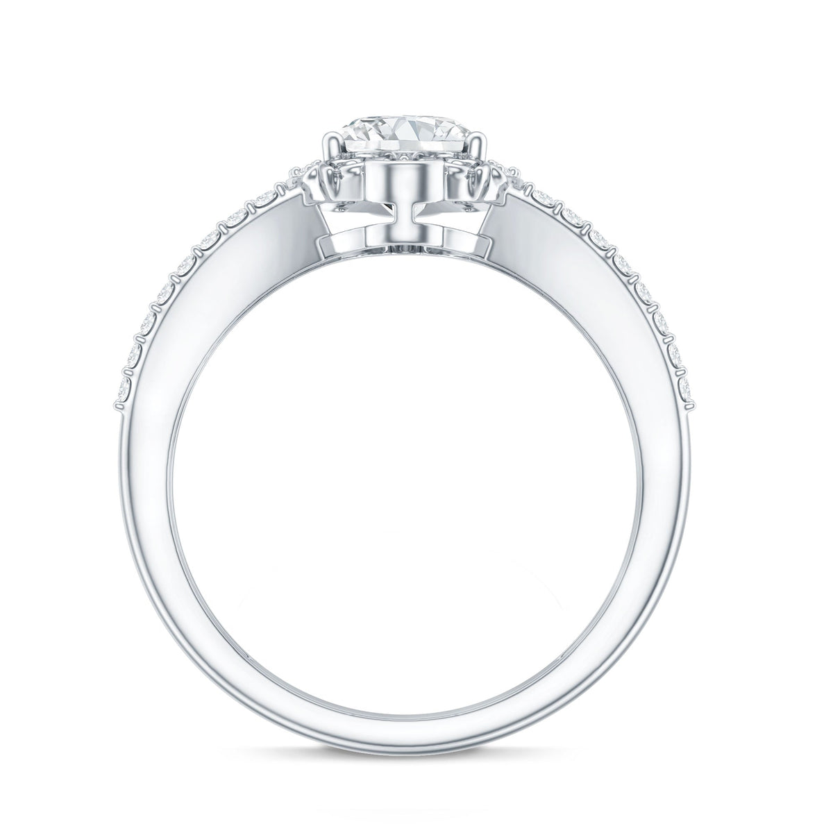6X8 MM Oval Lab Grown Diamond Vintage Engagement Ring For Women