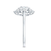 8 MM Lab Grown Diamond Statement Engagement Ring