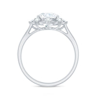 8 MM Lab Grown Diamond Statement Engagement Ring