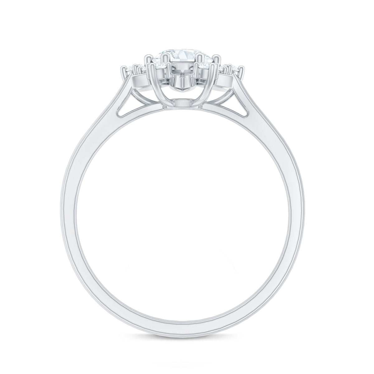 Certified Lab Grown Diamond Nature Engagement Ring