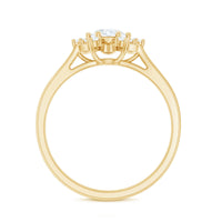 Certified Lab Grown Diamond Nature Engagement Ring