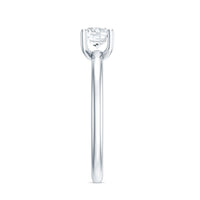 Certified Lab Grown Diamond 6 MM Round Cut Engagement Ring