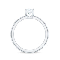 Certified Lab Grown Diamond 6 MM Round Cut Engagement Ring