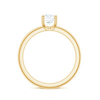 Certified Lab Grown Diamond 6 MM Round Cut Engagement Ring