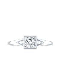 Certified Lab Grown Diamond 5 MM Solitaire Promise Ring