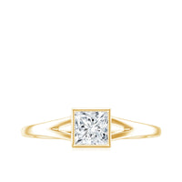 Certified Lab Grown Diamond 5 MM Solitaire Promise Ring