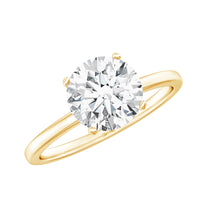Certified 2 Carat Round Lab Grown Diamond Solitaire Engagement Ring