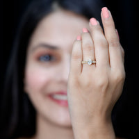 Certified 0.75 Carat Oval Lab Grown Diamond Vintage Inspired Engagement Ring