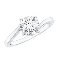 1 Carat Lab Grown Diamond Bypass Engagement Ring