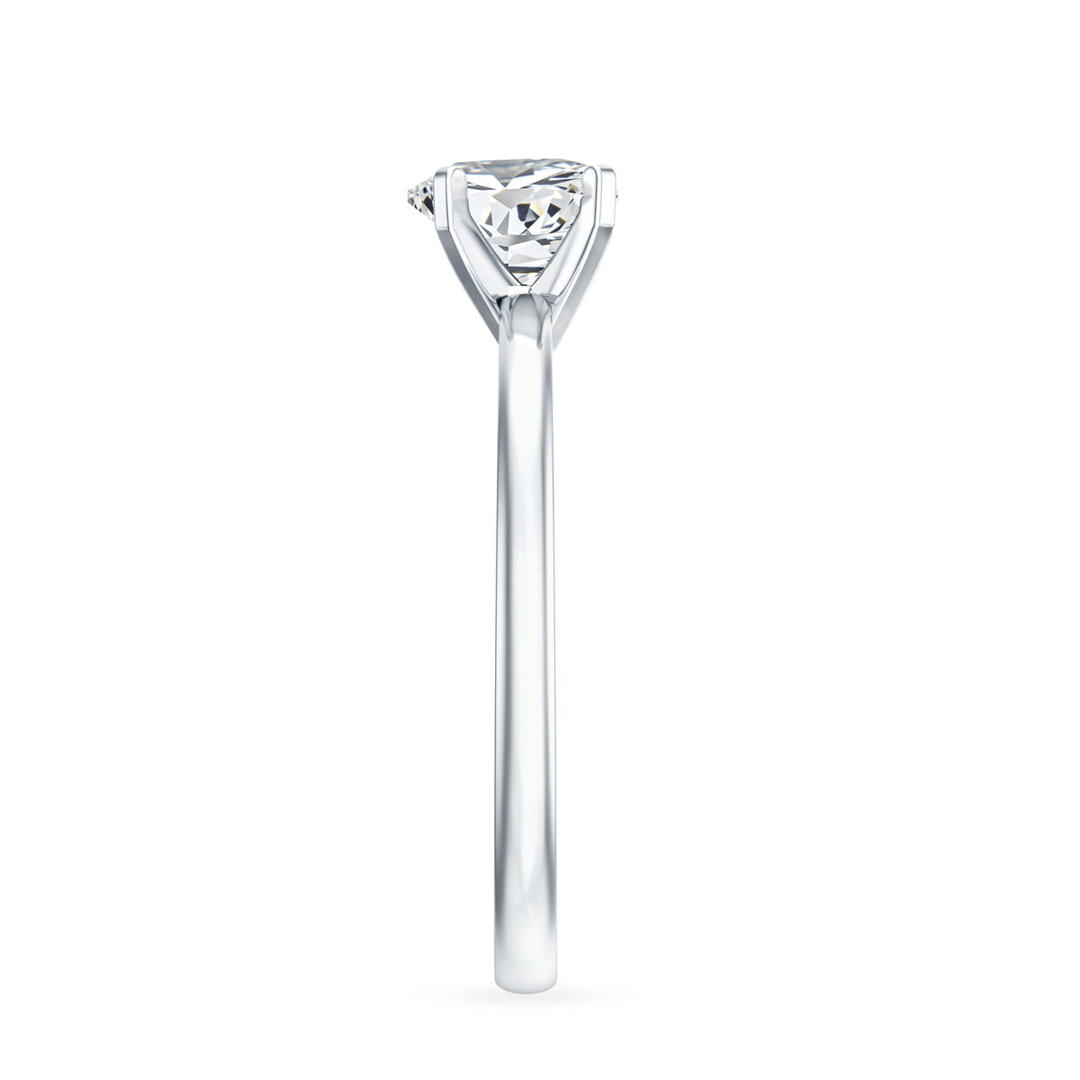 Certified 7 MM Lab Grown Diamond Heart Engagement Ring