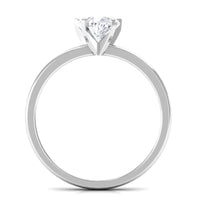 Certified 7 MM Lab Grown Diamond Heart Engagement Ring