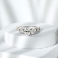 Certified Diamond Vintage Looking Engagement Ring
