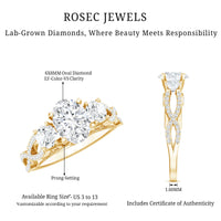 Certified Diamond Vintage Looking Engagement Ring