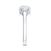 3 Stone Lab Grown Diamond Engagement Ring for Women