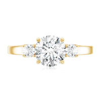 3 Stone Lab Grown Diamond Engagement Ring for Women