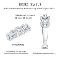 Certified Lab Created Diamond Wedding Band Ring