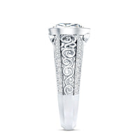 Certified Lab Created Diamond Antique Engagement Ring for Women