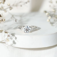 Classic Lab Diamond Circle Engagement Ring With Certificate