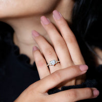 Certified 7mm Diamond Heart Solitaire Ring For Her