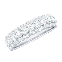 Certified Diamond Half Eternity Anniversary Ring