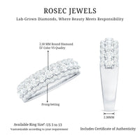 Certified Diamond Half Eternity Anniversary Ring