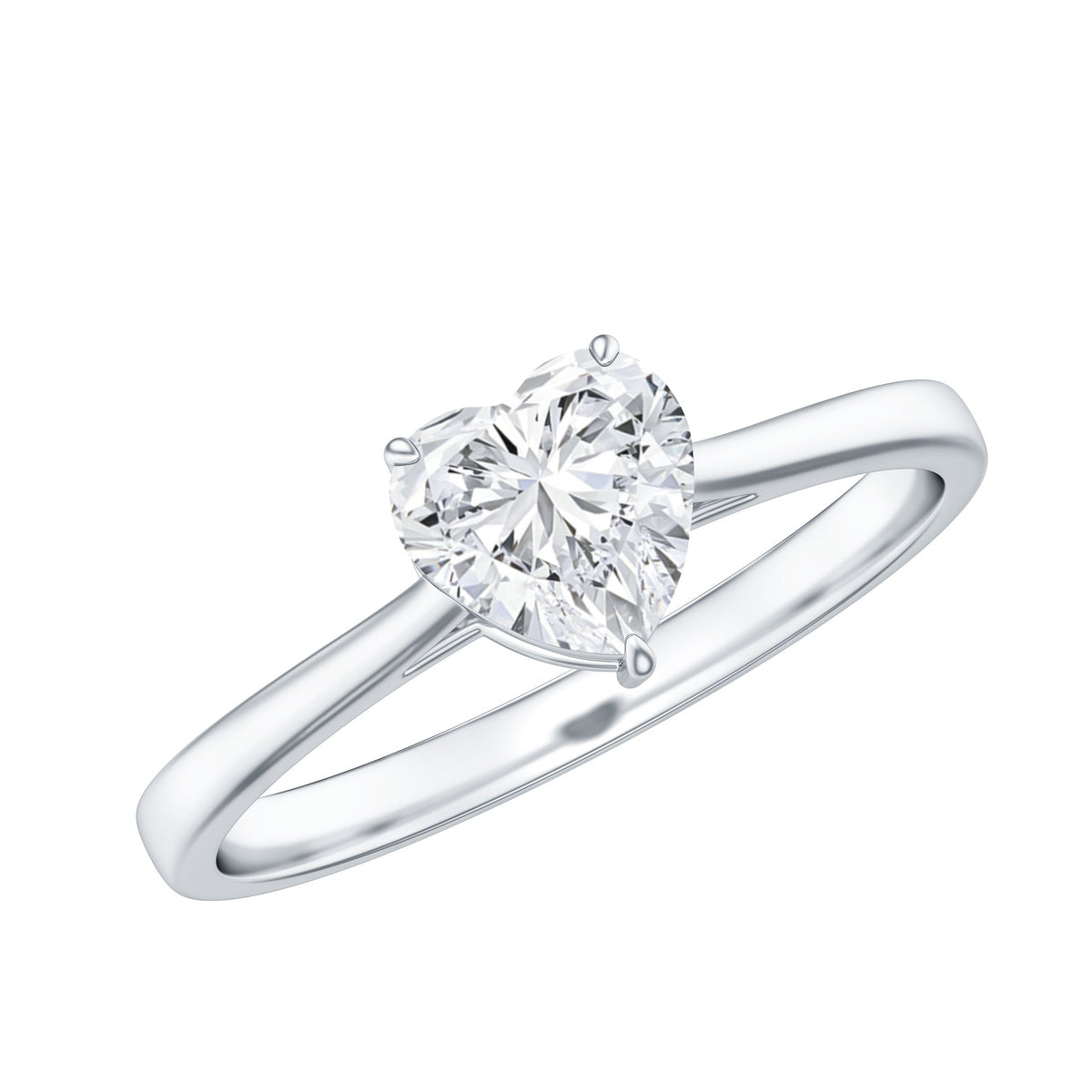 1 Carat Diamond Heart Ring For Women