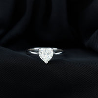 1 Carat Diamond Heart Ring For Women