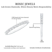 Lab Grown Diamond Eternity Stackable Ring