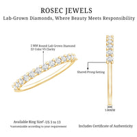 Lab Grown Diamond Eternity Stackable Ring