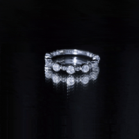 Bezel Set Lab Grown Diamond Wedding Anniversary Band