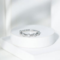 Bezel Set Lab Grown Diamond Wedding Anniversary Band