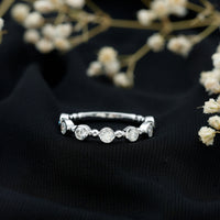 Bezel Set Lab Grown Diamond Wedding Anniversary Band