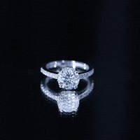 2 Carat Lab Created Diamond Round Engagement Ring With Hidden Halo