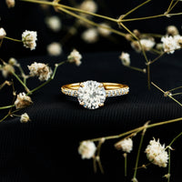 2 Carat Lab Created Diamond Round Engagement Ring With Hidden Halo