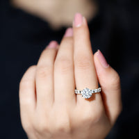 Certified Lab Diamond 8 mm Round Engagement Ring With 6 Prong