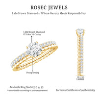 Lab Grown Diamond Bridal Engagement Ring