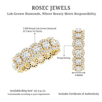 Classic Lab Grown Diamond Thick Wedding Band
