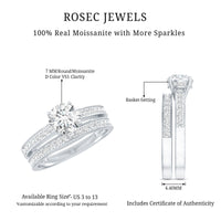 Lab Grown Diamond Wedding and Engagement Ring Set