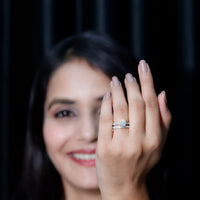Lab Grown Diamond Wedding and Engagement Ring Set
