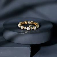 Lab Grown Diamond Bezel Set Wedding Band