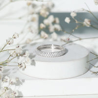 Round Cut Lab Grown Diamond Eternity Wedding Band