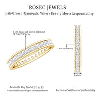 Lab Grown Diamond Wedding Eternity Band For Women
