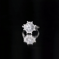 Certified Lab Created Diamond Halo Engagement Ring For Her