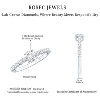 Certified Lab Grown Diamond Simple Solitaire Ring
