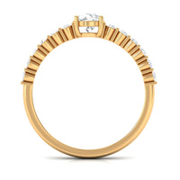 Certified Lab Grown Diamond Simple Solitaire Ring