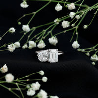 Lab Created Diamond Moi Et Toi Engagement Ring for Women