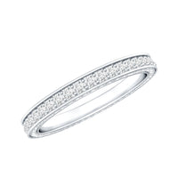 Certified Lab Created Diamond Wedding Bands for Women