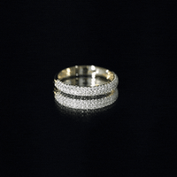 Certified Lab Grown Diamond 3 Row Eternity Ring