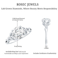Lab Created 2 Carat Diamond Celtic Knot Engagement Ring