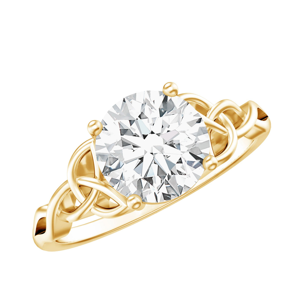 Lab Created 2 Carat Diamond Celtic Knot Engagement Ring
